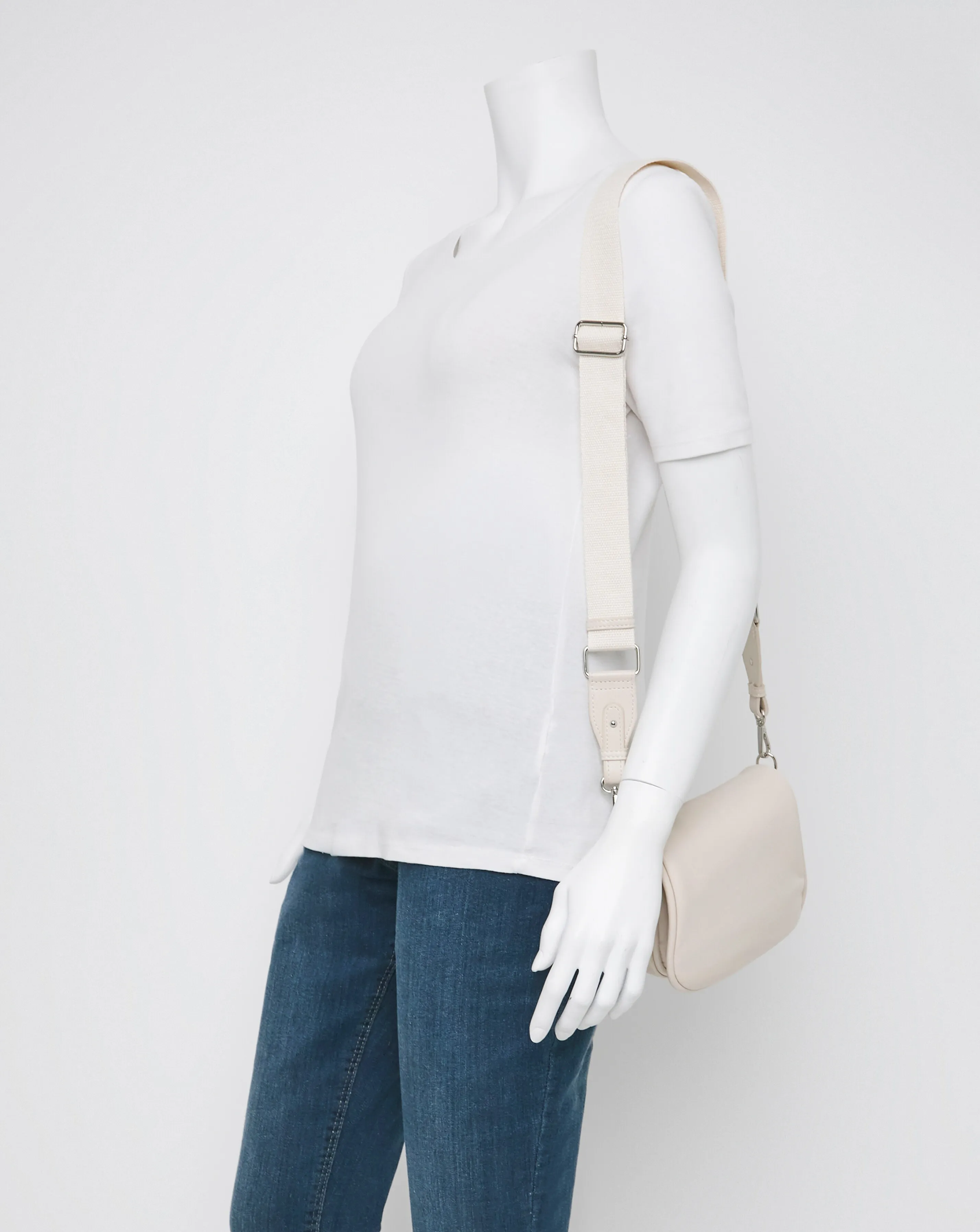 Ecru Soft Volume Camera Bag | Simply Be