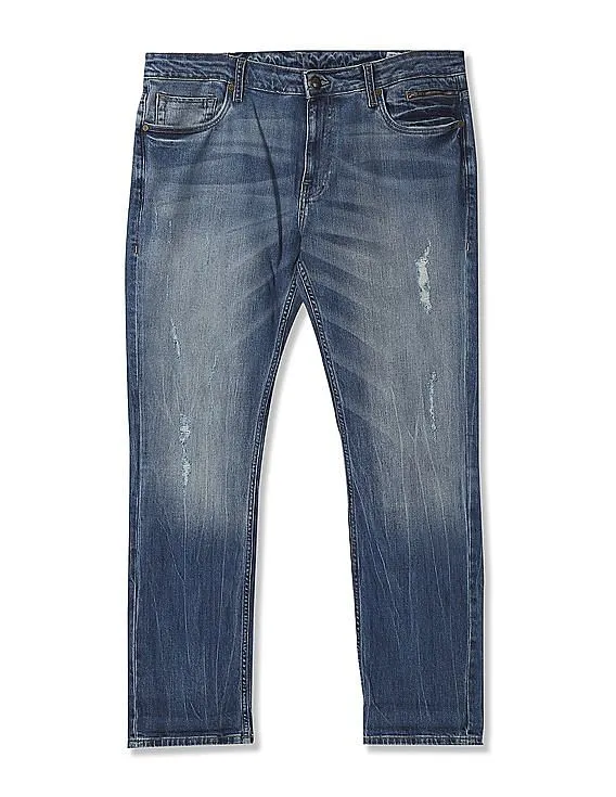Ed Hardy Slim Fit Stone Wash Jeans