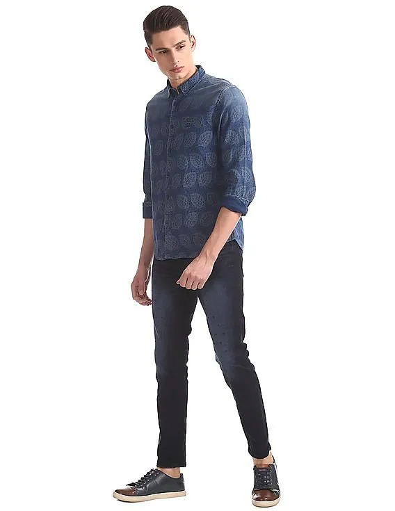 Ed Hardy Super Slim Fit Dark Washed Jeans