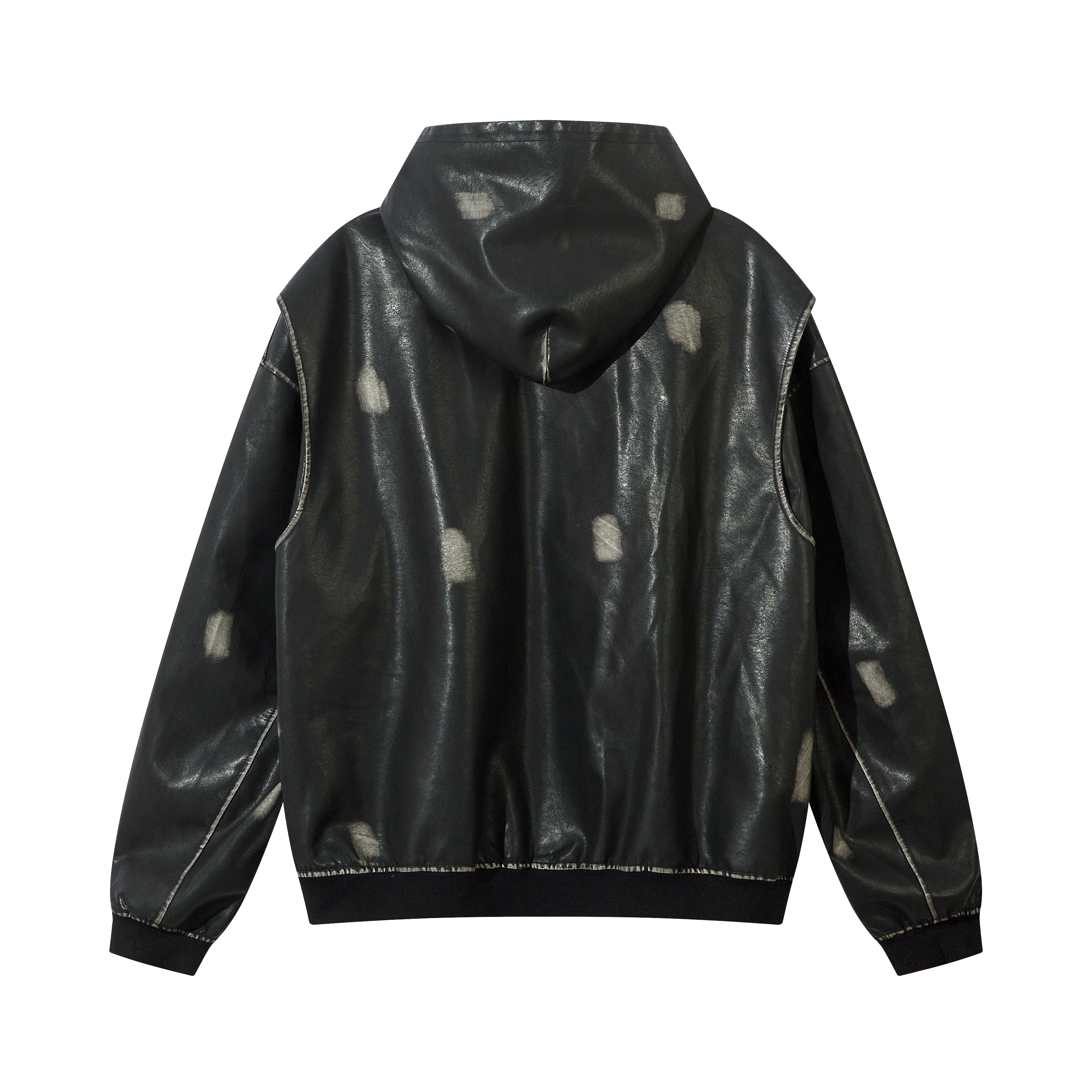 Edgy Style | Painted Hooded Jacket