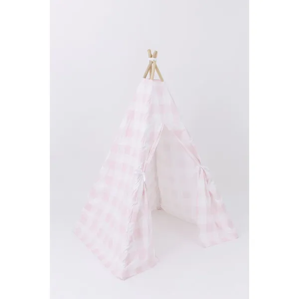E&E Cecile Play Tent, Pink Gingham