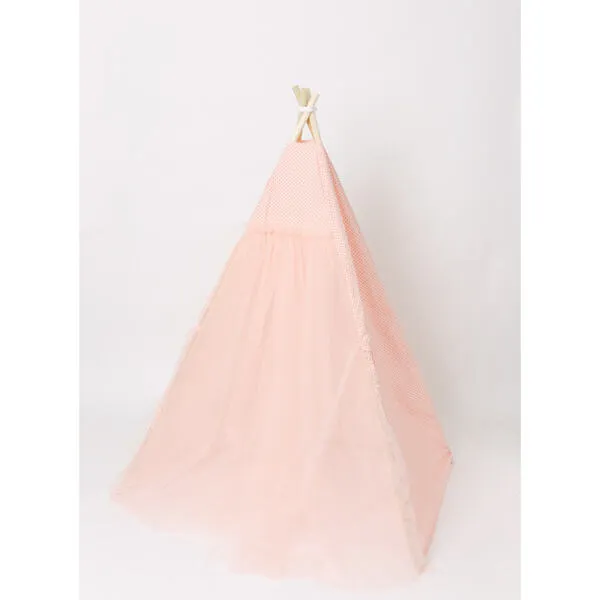E&E Victoria Play Tent, Blush Pink Tulle