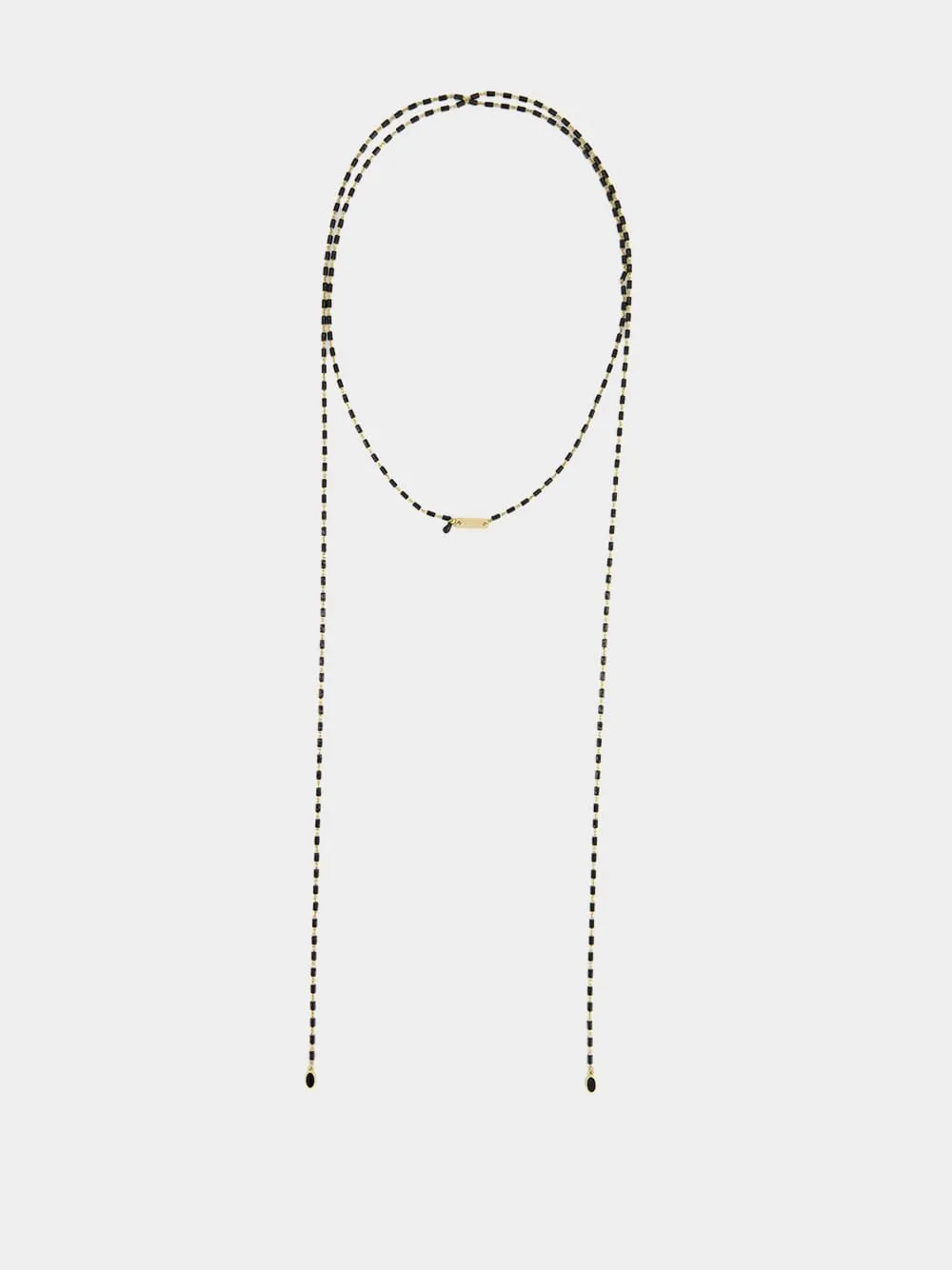 Elegant Beaded Scarf Necklace