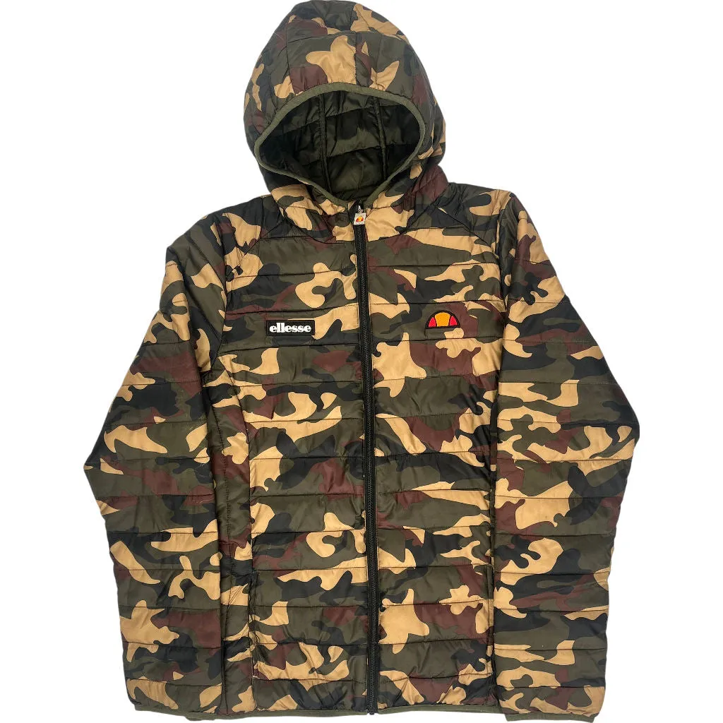 Ellesse Camo Puffer Jacket - Medium - Multicoloured Polyester