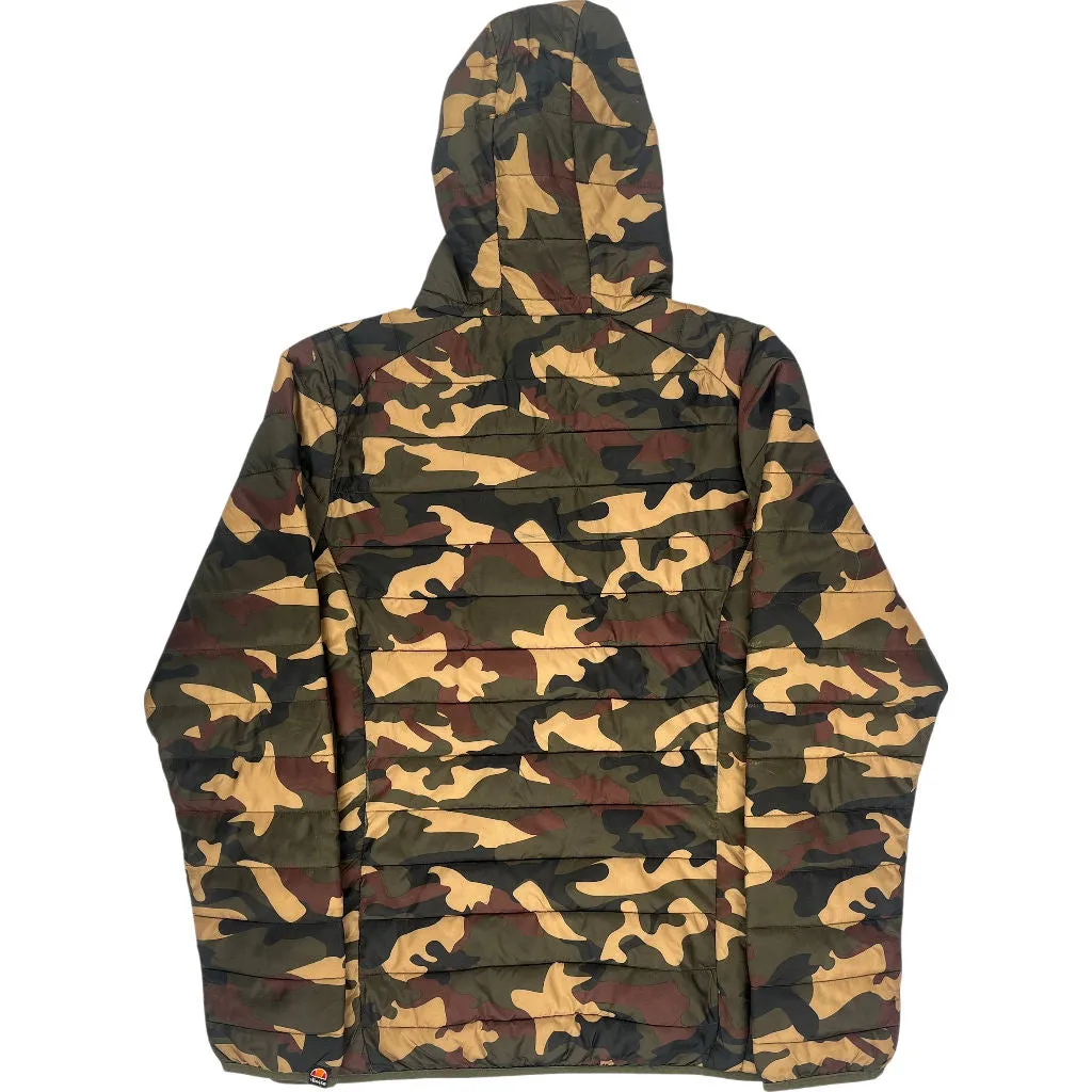 Ellesse Camo Puffer Jacket - Medium - Multicoloured Polyester