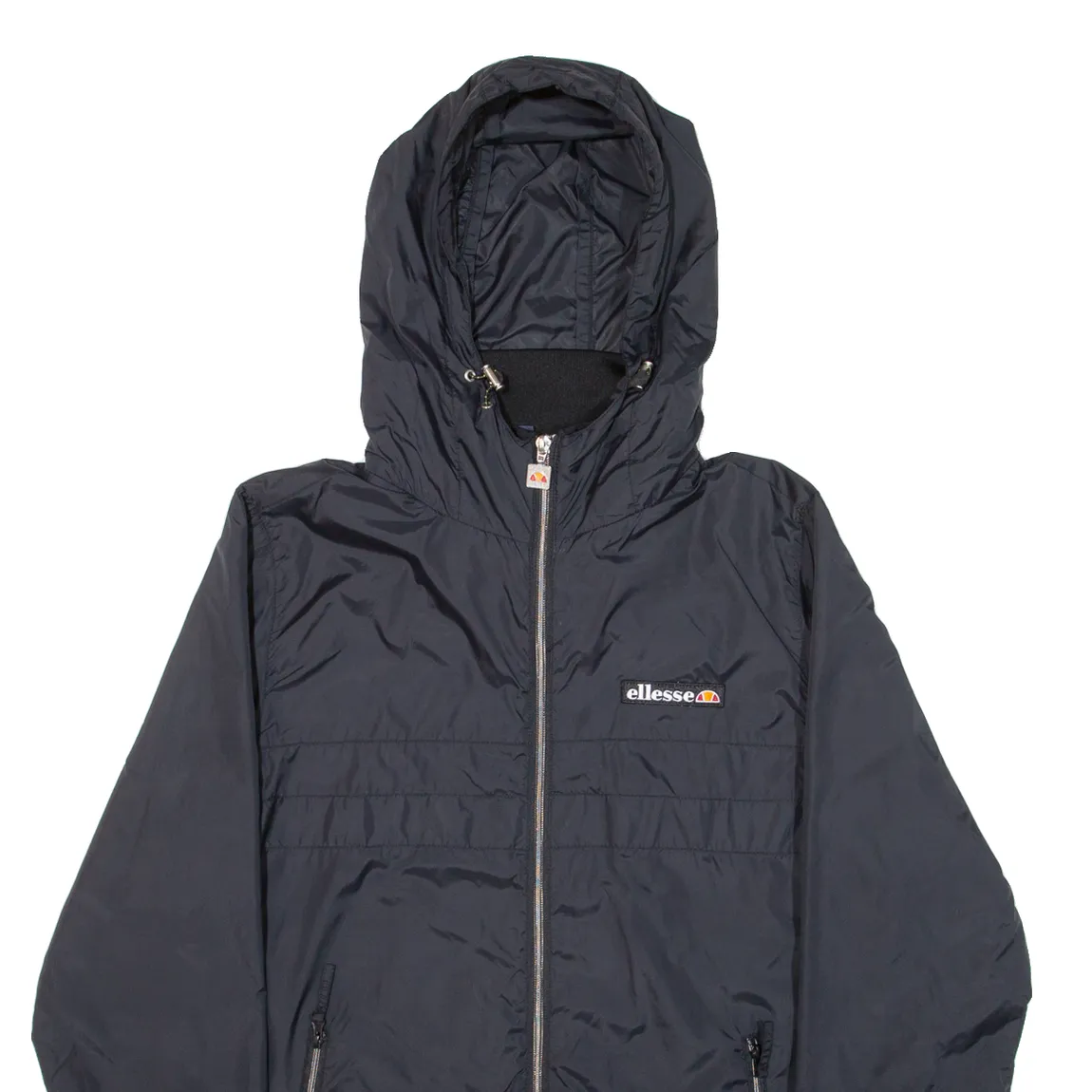 ELLESSE Mens Jacket Blue Nylon Hooded M