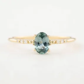 Eloise Ring - 0.55ct Green Montana Sapphire (One of a kind)