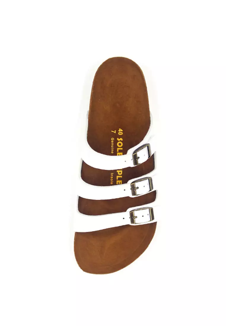 Ely - Glossy White Sandals & Flip Flops