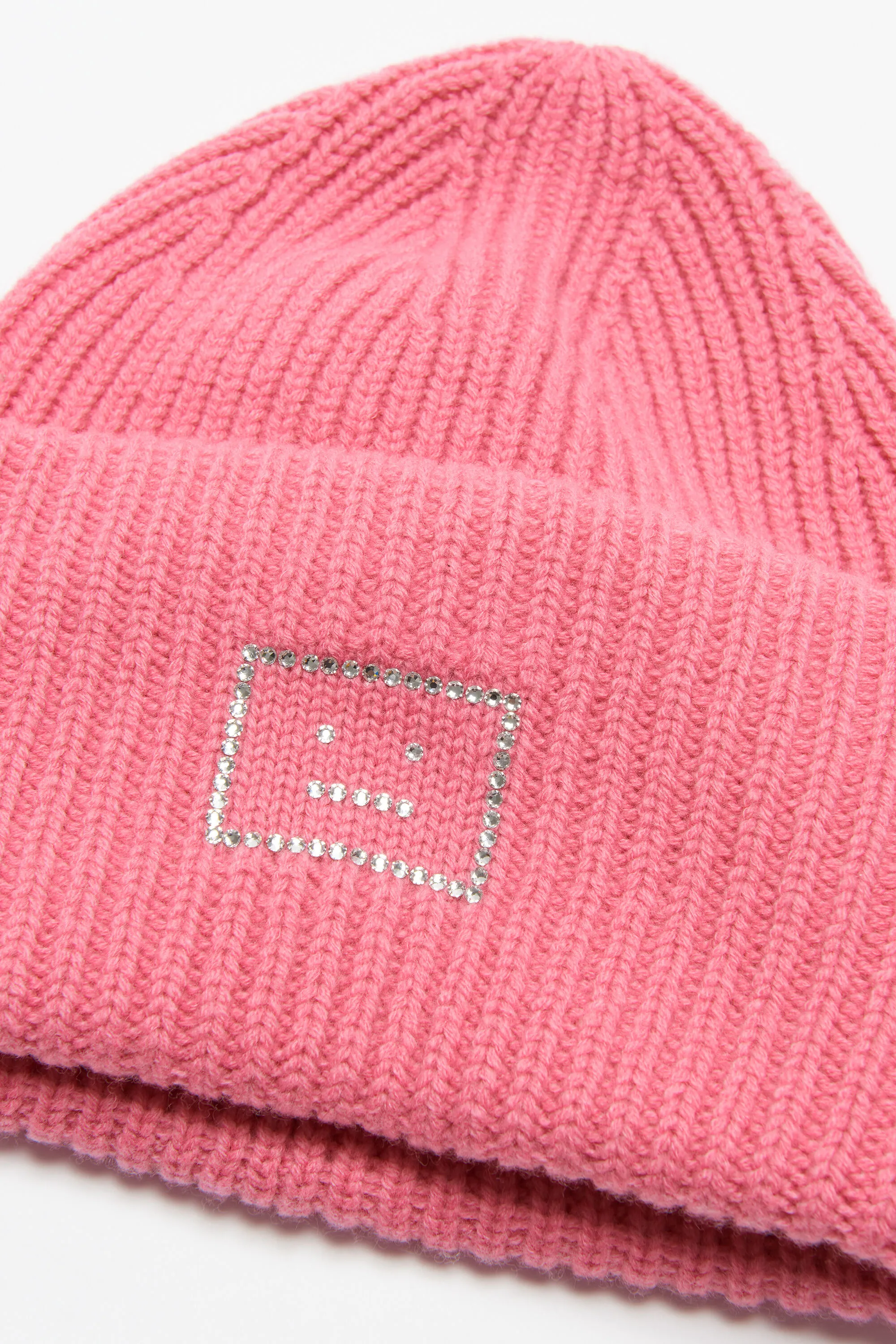 Embellished Face logo beanie