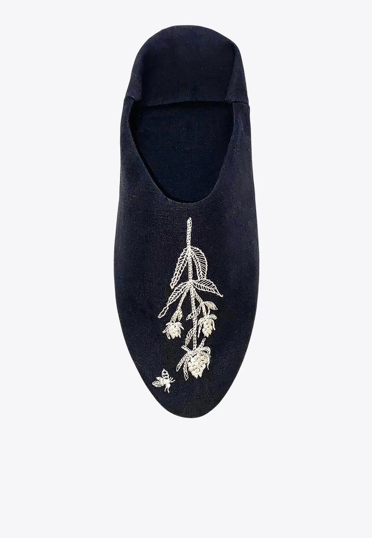 Embroidered Babouche Slippers