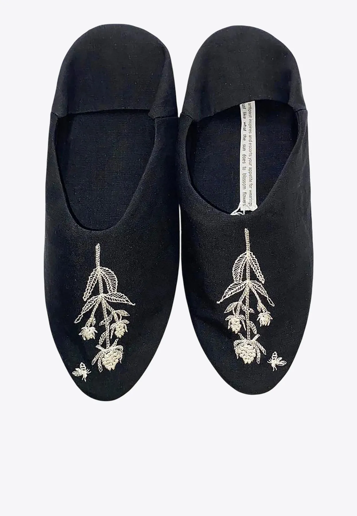 Embroidered Babouche Slippers