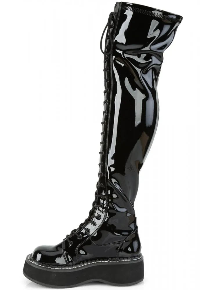 Emily 375 Patent Thigh High Boot