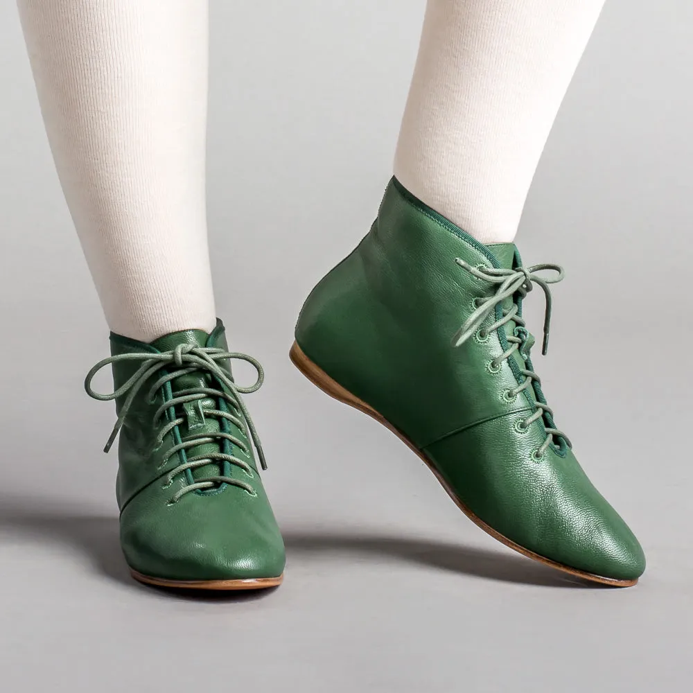 Emma Women's Regency Leather Boots (Green)