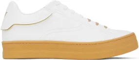 Emporio Armani White Sustainable Sneakers