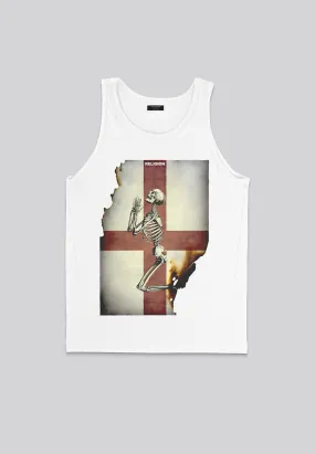 ENGLAND SKELETON VEST WHITE