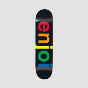 Enjoi Specturm R7 Skateboard Deck Black - 8.25"