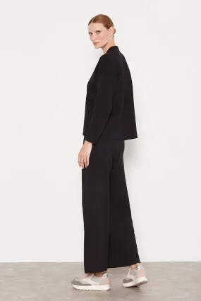 Escorpion BLACK OVERLAPPING V-NECK SWEATER