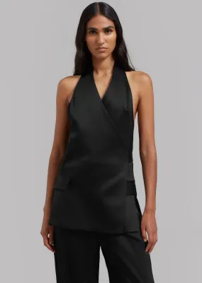 Esse Studios Mono Envelope Vest - Black