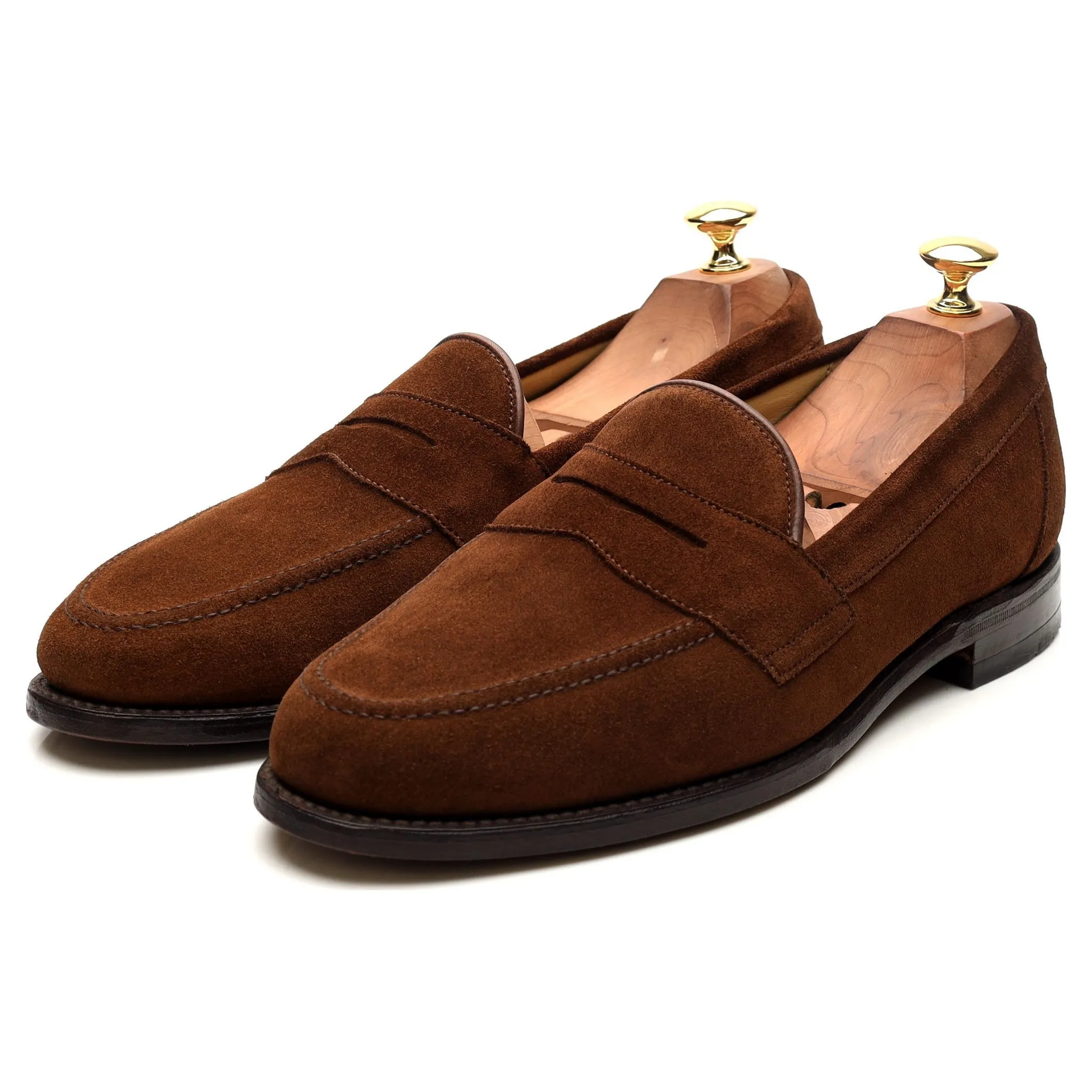 'Eton' Brown Suede Loafers UK 9 F