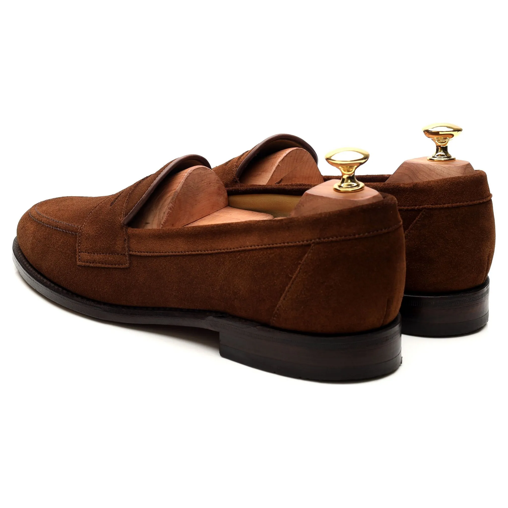 'Eton' Brown Suede Loafers UK 9 F