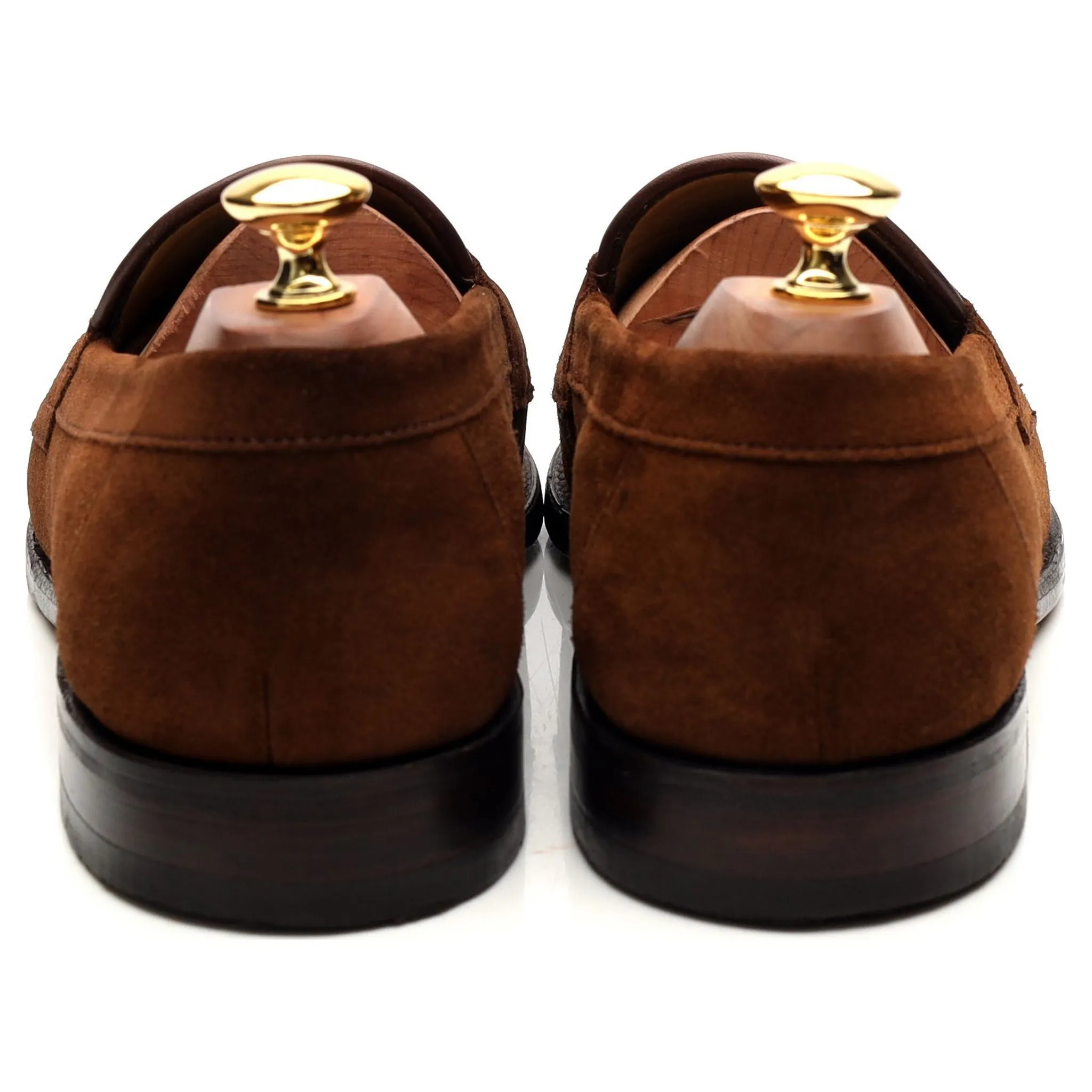 'Eton' Brown Suede Loafers UK 9 F