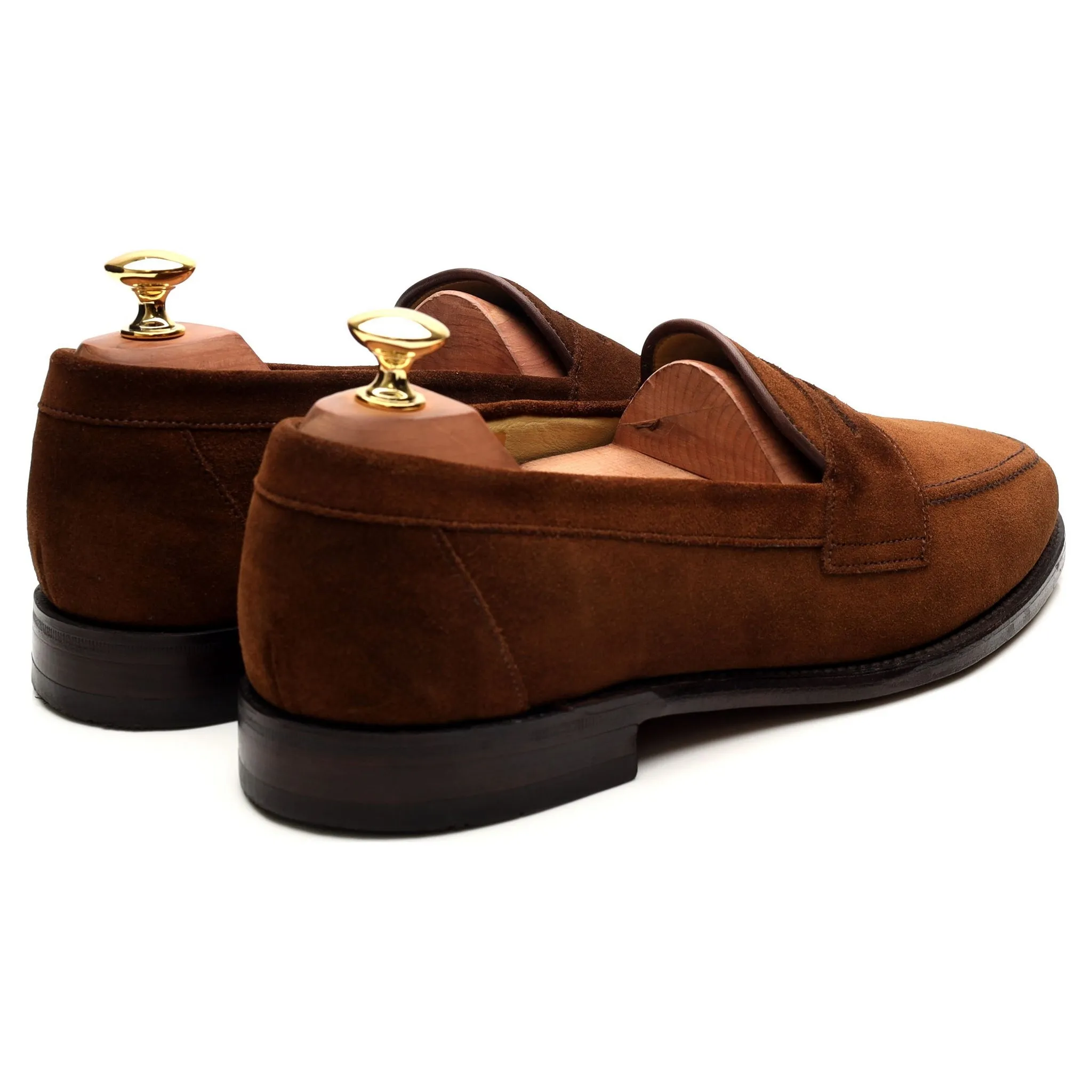 'Eton' Brown Suede Loafers UK 9 F