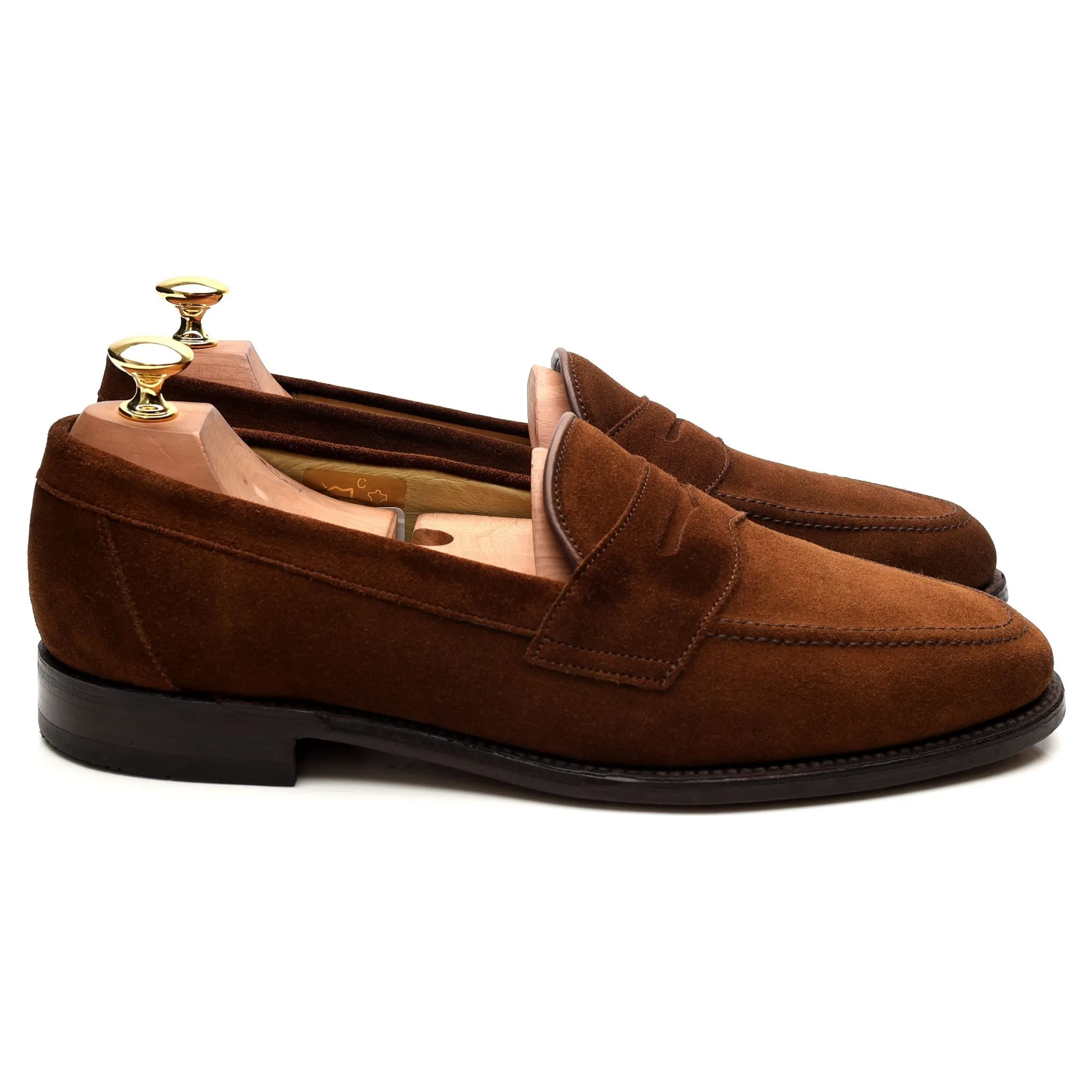 'Eton' Brown Suede Loafers UK 9 F