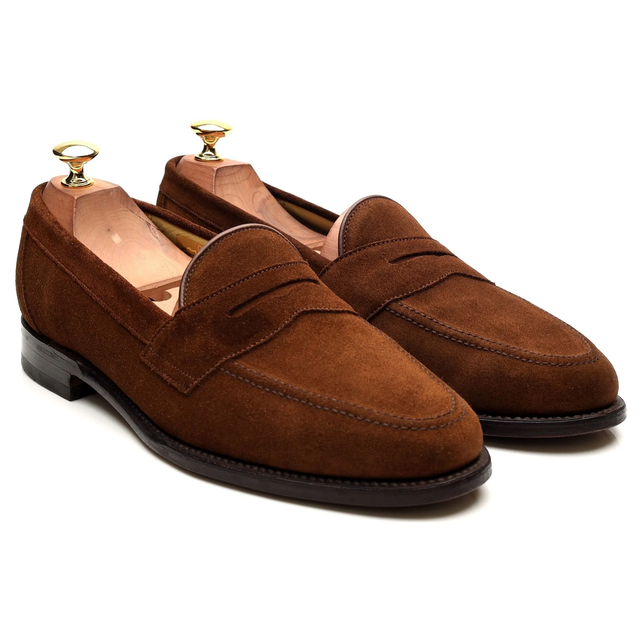 'Eton' Brown Suede Loafers UK 9 F