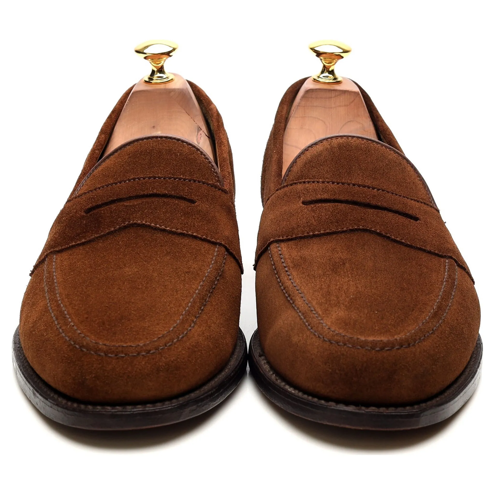 'Eton' Brown Suede Loafers UK 9 F