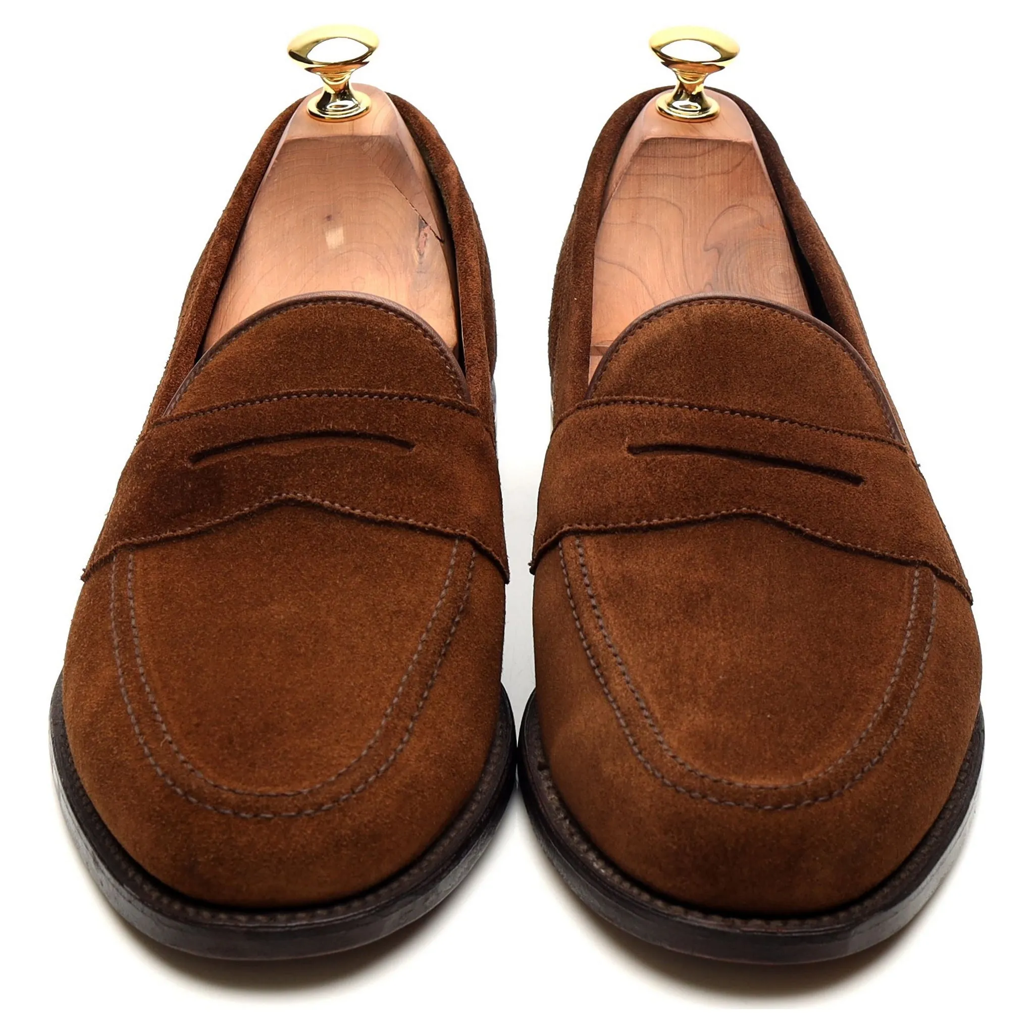 'Eton' Brown Suede Loafers UK 9 F