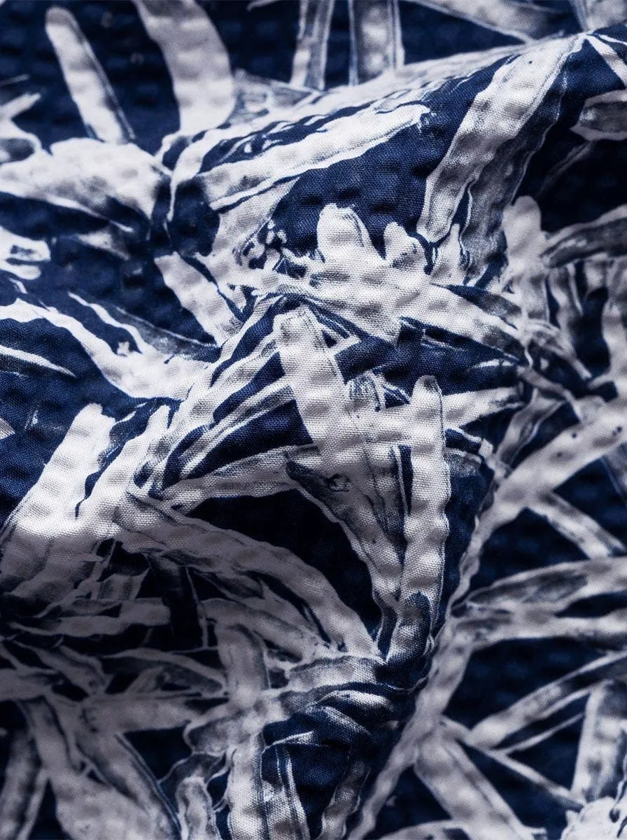 Eton - Palm Print Short Sleeve Shirt