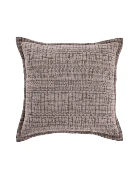 Everyday Embroidered Pillow, Mocha