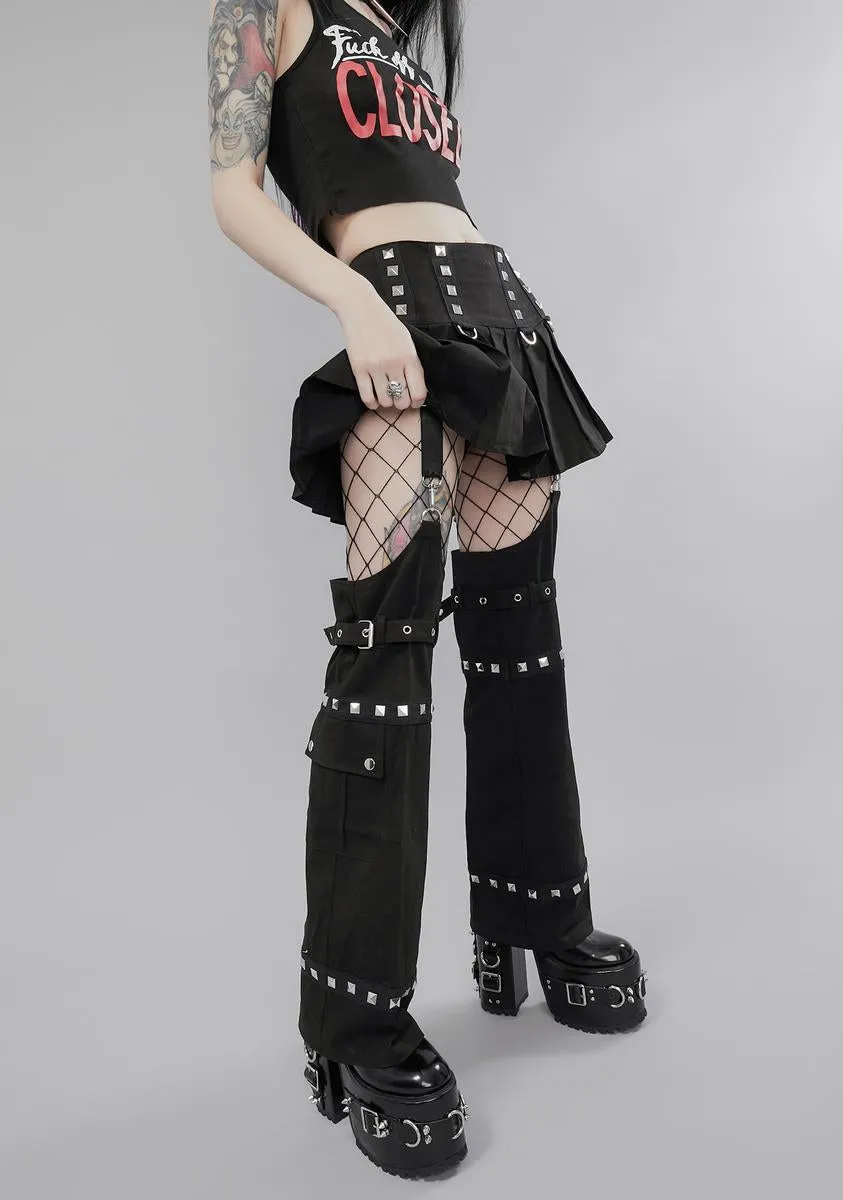 Everything Ends Suspender Skirt-