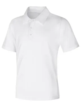 EW DryFit Polo White Short Sleeve