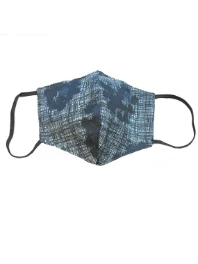 Face Mask - Mint Blue Flowers