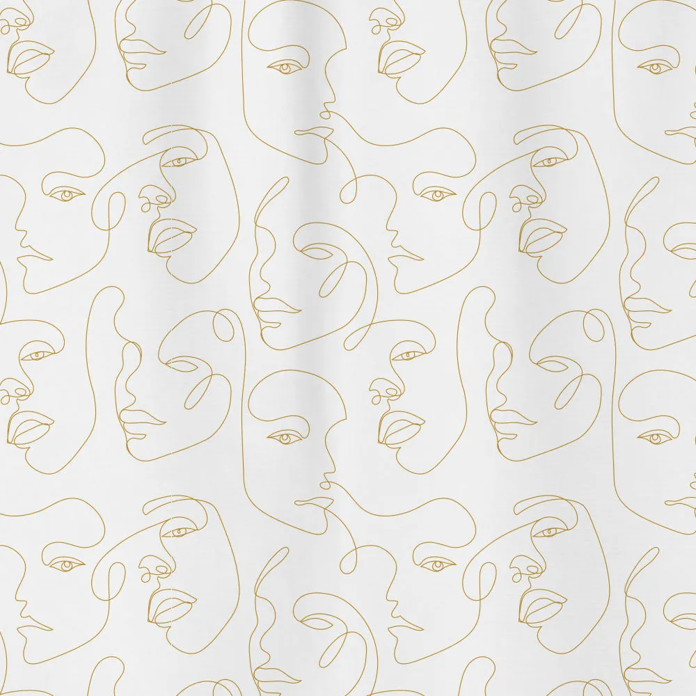 Faces Shower Curtain