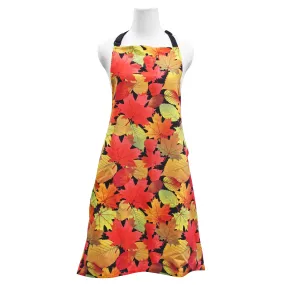 'Fall Leaves Black' Apron