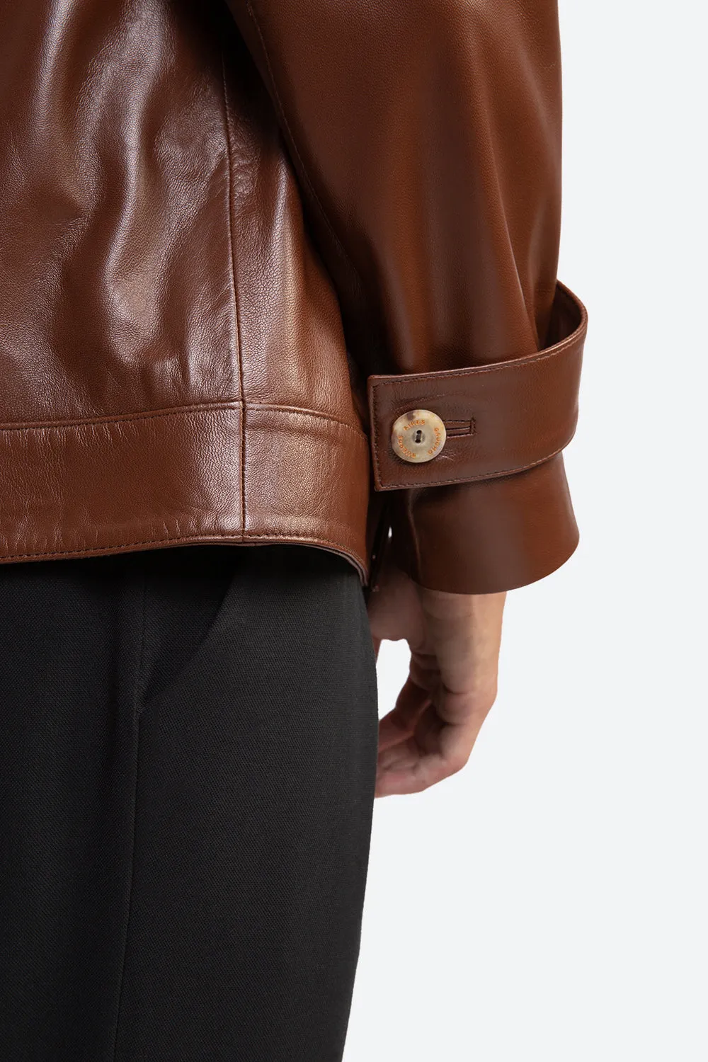 Fausto Leather Trench Jacket