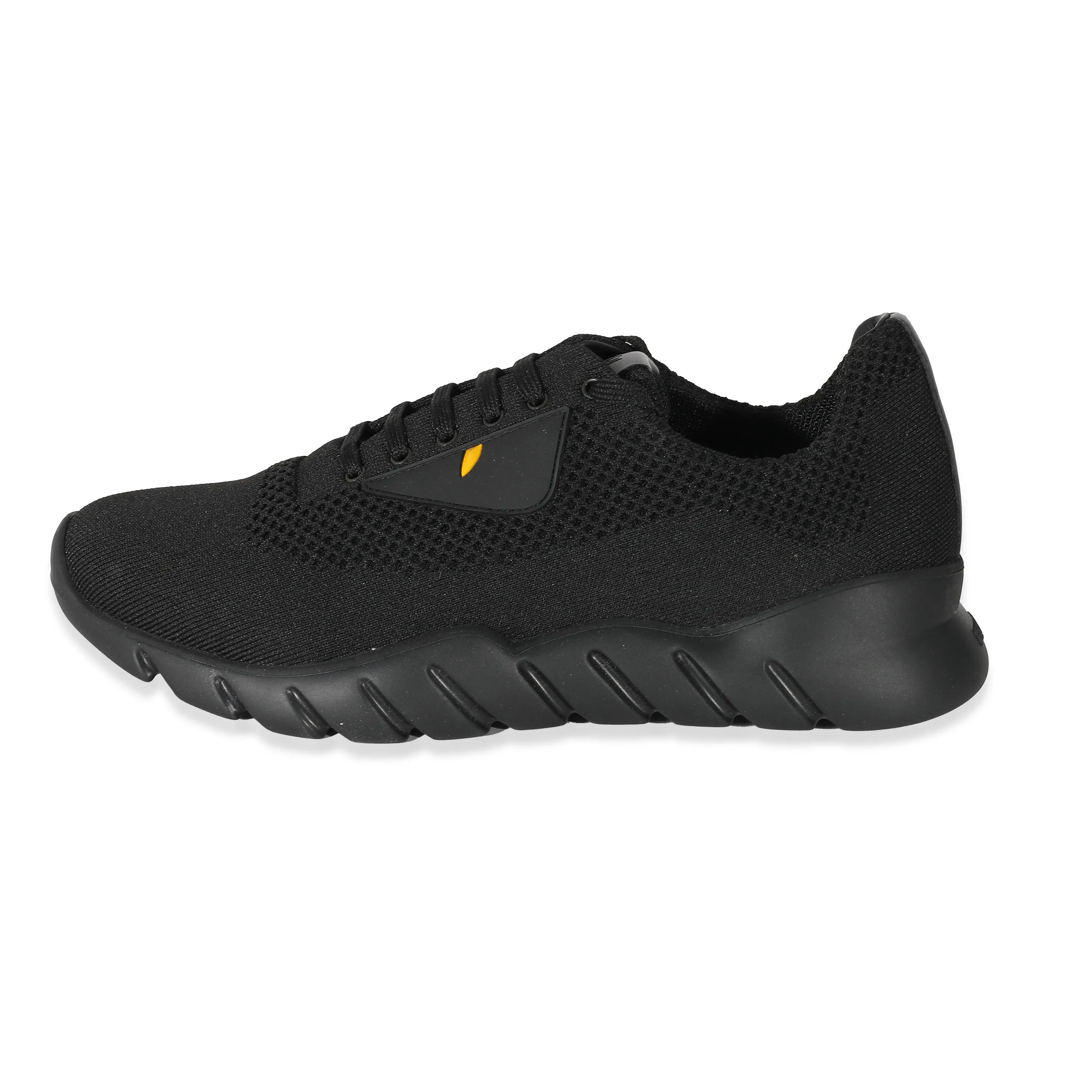 Fendi Black Monster Mesh Knit Runner Sneakers