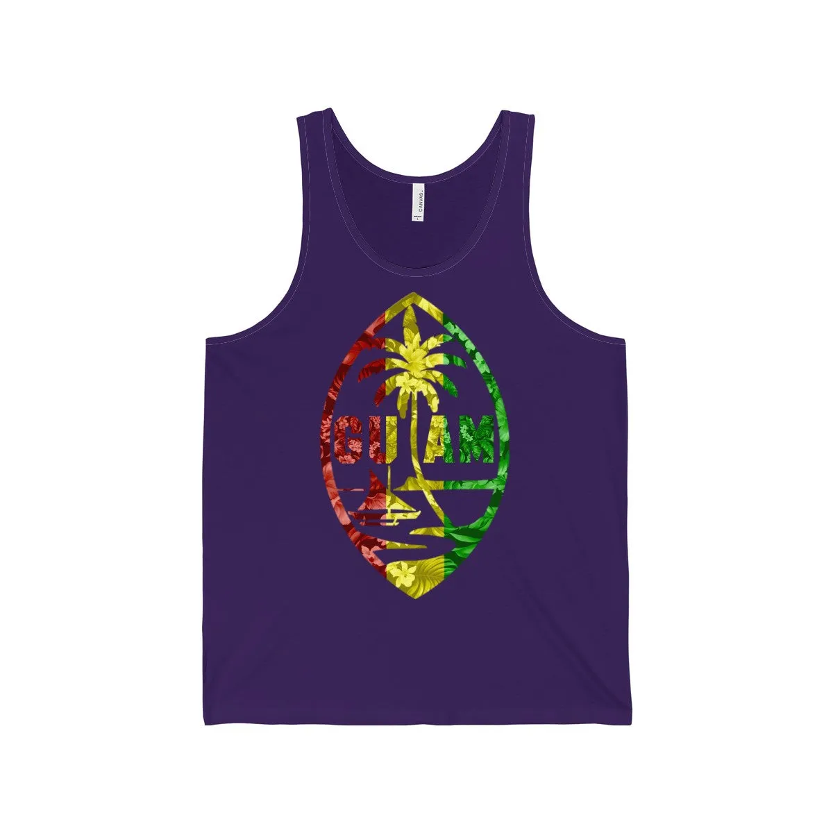 Floral Guam Rasta Tank Top