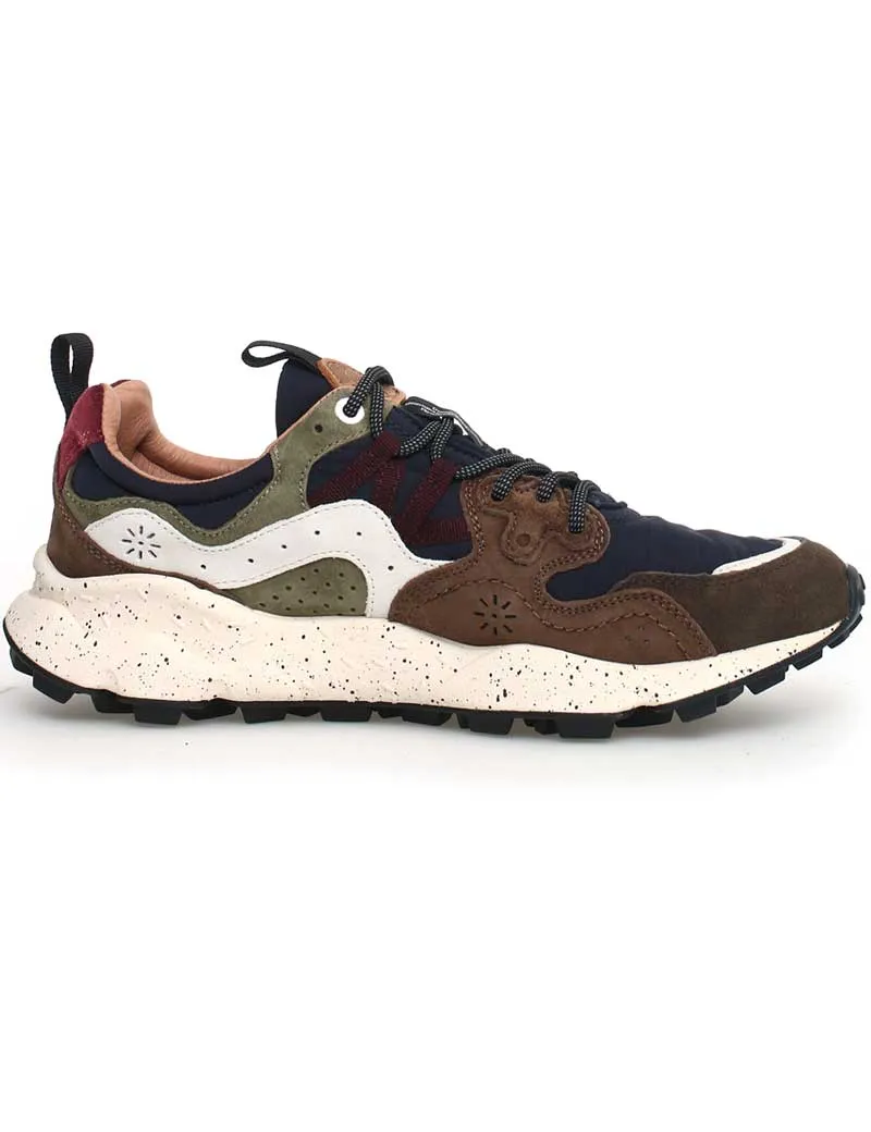 Flower Mountain Yamano 3 Trainers Brown Navy
