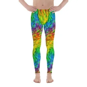 Fluffy Rainbow Men's Leggings