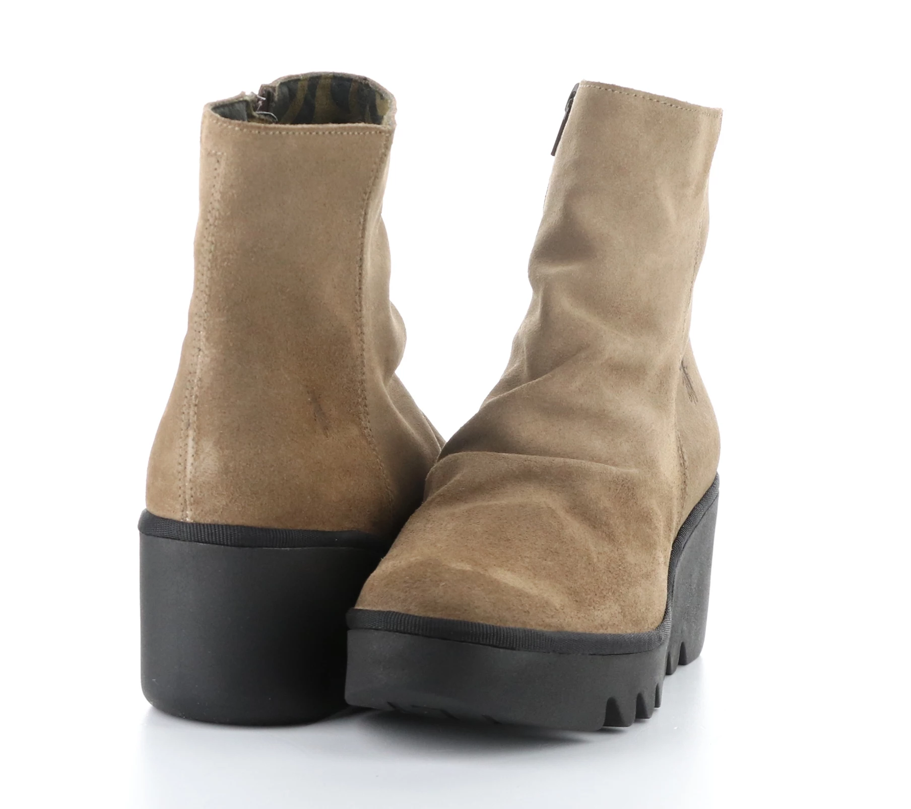 Fly London Oil Suede Wedge Boot- Baan