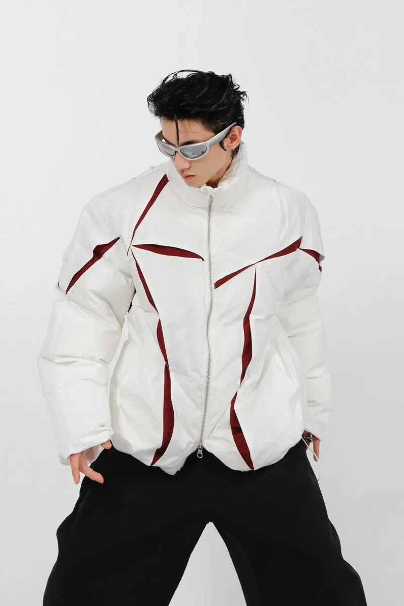 Folded Irregular Down Jacket