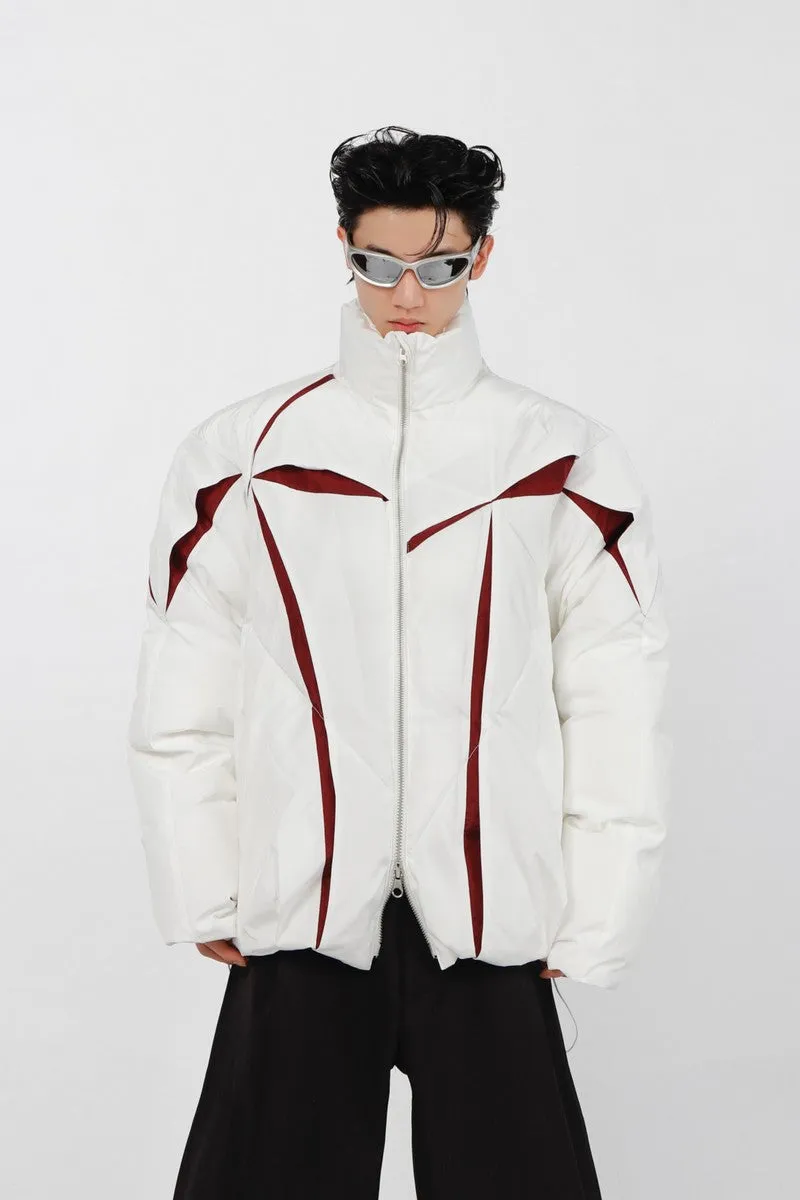 Folded Irregular Down Jacket