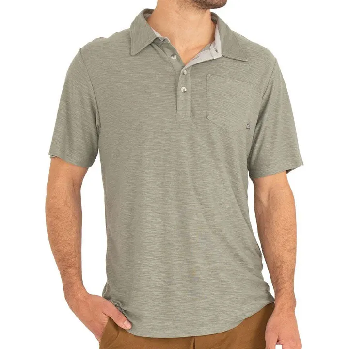 Free Fly Mens Bamboo Slub Polo