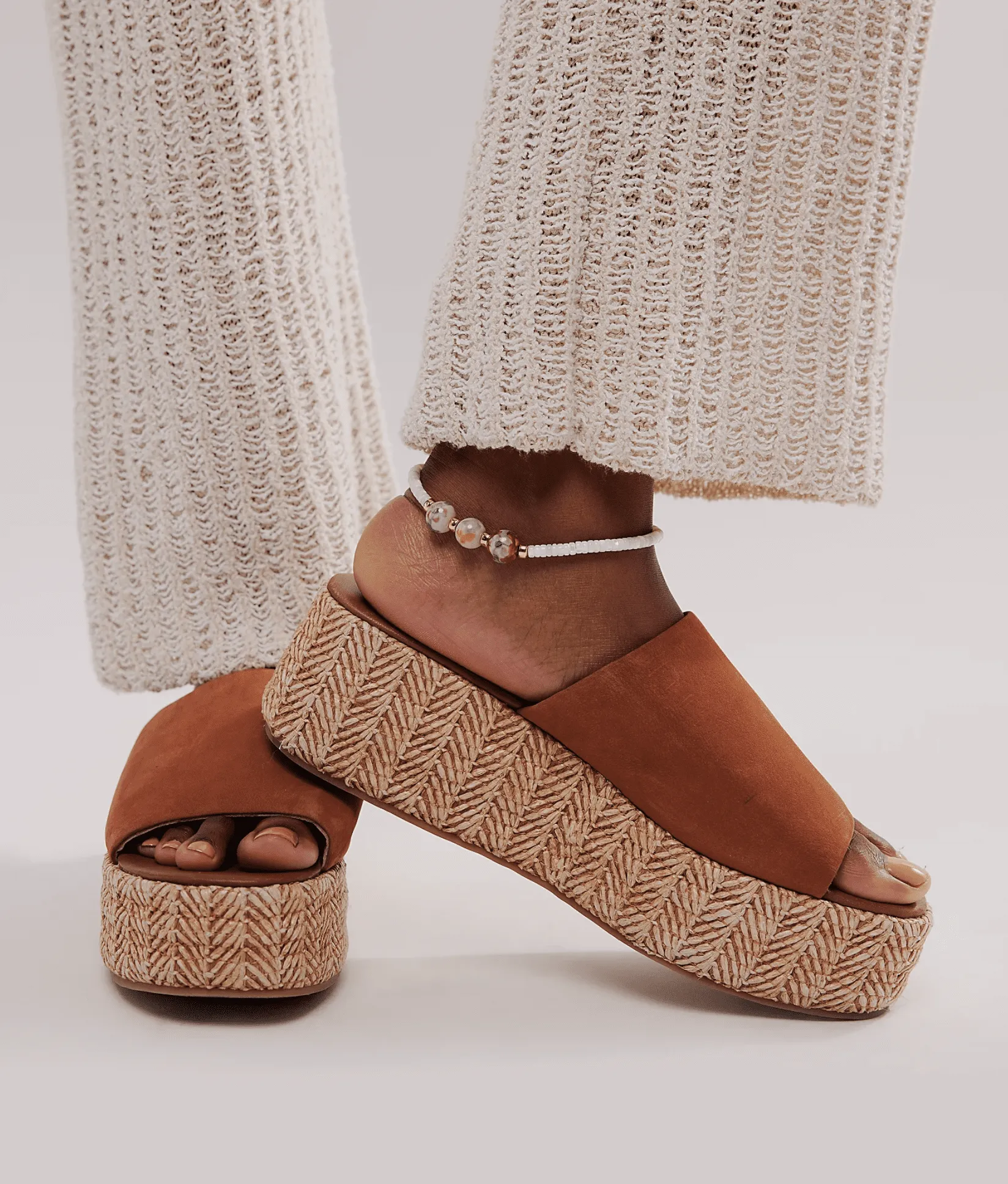 Free People Harbor Raffia Platform Sandals