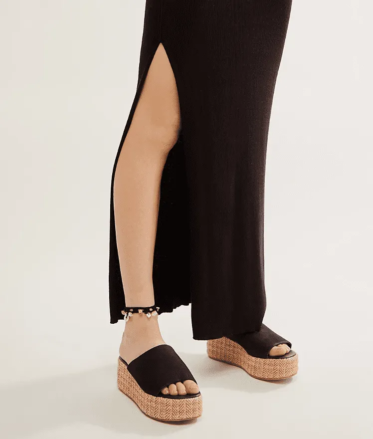 Free People Harbor Raffia Platform Sandals