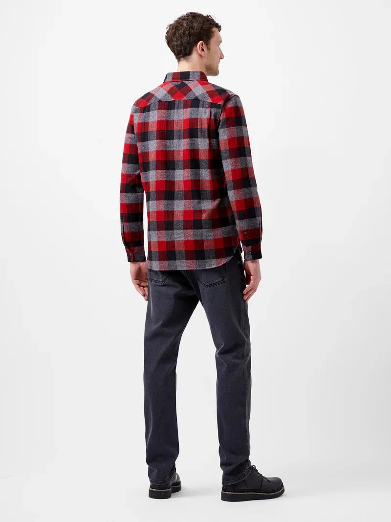 French Connection Brushed Flannel Check Shirt