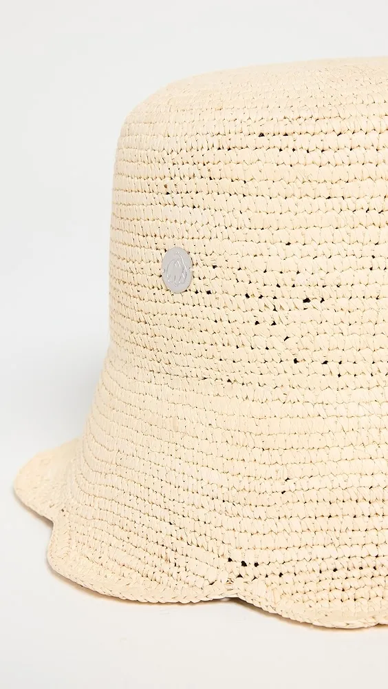 Freya   Packable Scallop Crochet Bucket Hat 